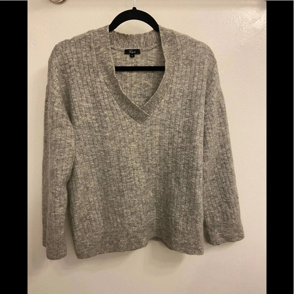 Rails Estelle Heather Grey Mohair & Wool Blend Sweater Size Small - Picture 5 of 8